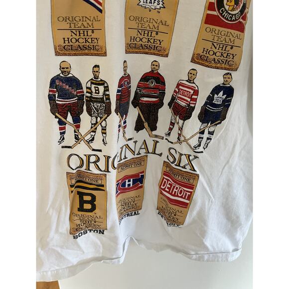 NHL VTG  Men's S T Shirt Original Six Rangers Leafs Bruins Graphic - Picture 4 of 4